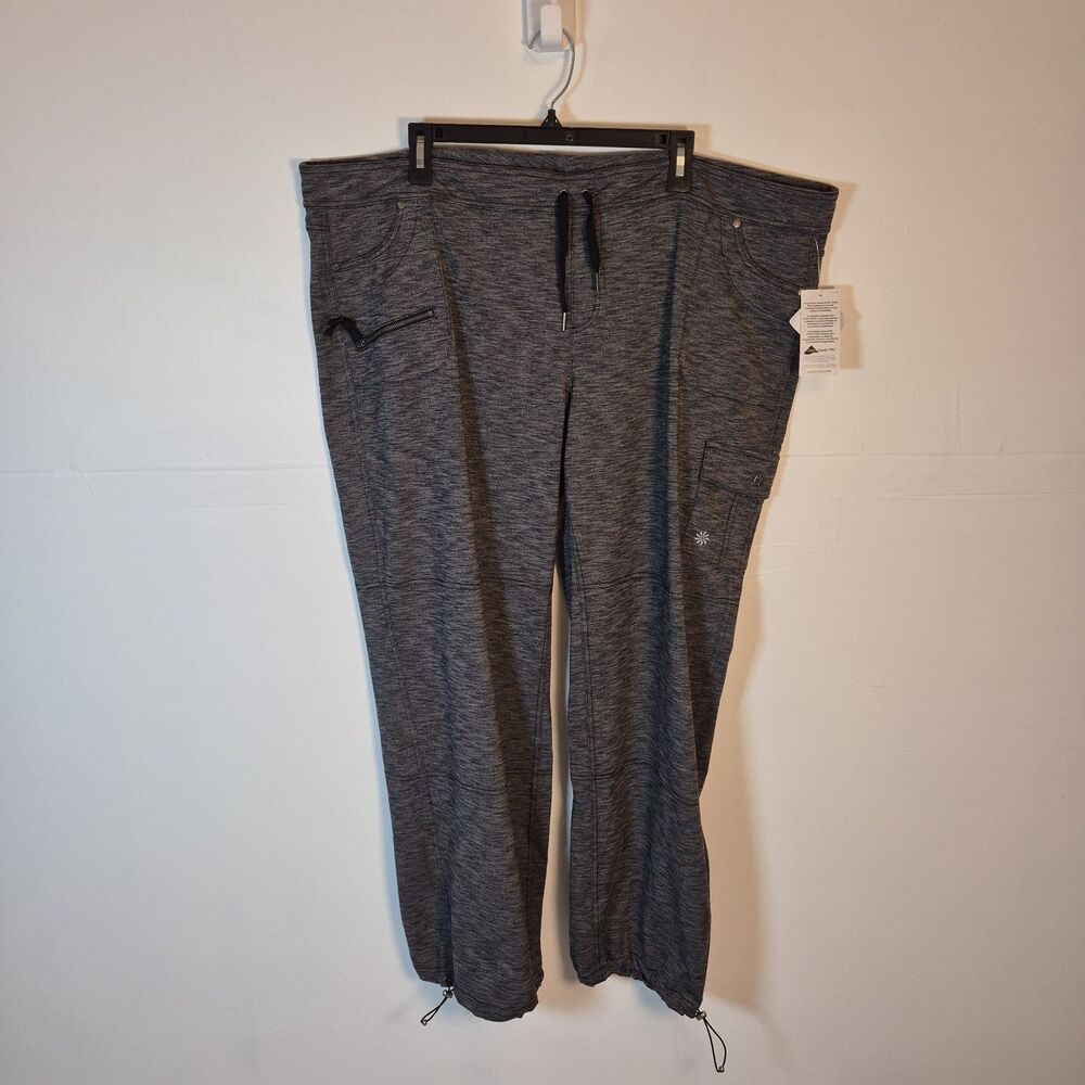 Athleta Women's Bettona #61713 Boyfriend Jogger Size 2X Heather Gray Cargo